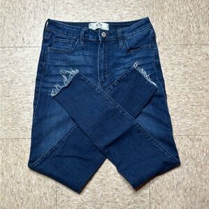 Hollister Blue High-Rise Skinny Jeans